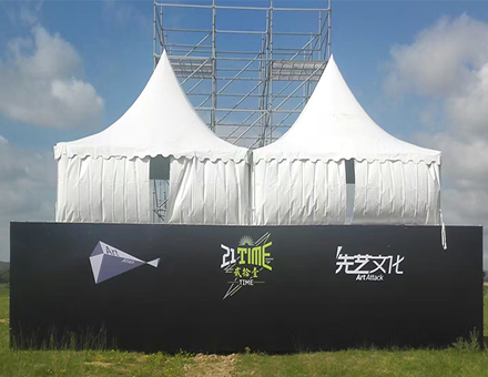 3-4米尖顶篷房 音乐节帐篷 帐篷定做 篷房定做